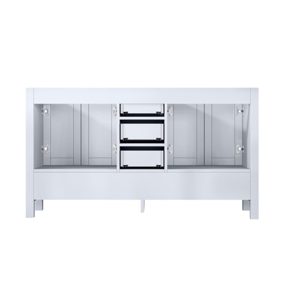 Jacques 60" White Bathroom Vanity Cabinet