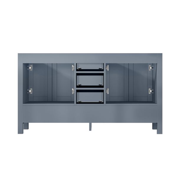 Jacques 60" Dark Grey Bathroom Vanity Cabinet