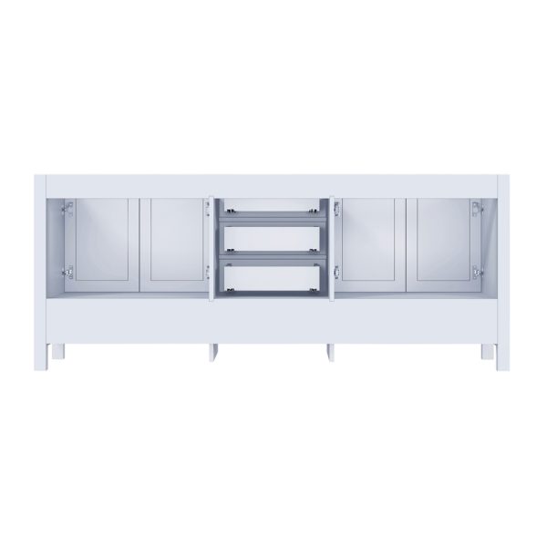 Jacques 80" White Bathroom Vanity Cabinet