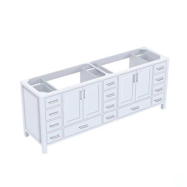 Jacques 84" White Bathroom Vanity Cabinet