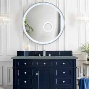 Brittany 48 inch Bathroom Vanity in Victory Blue With Cala Blue Quartz Top