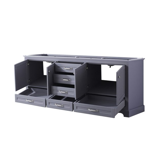 Dukes 80" Dark Grey Bathroom Vanity Cabinet