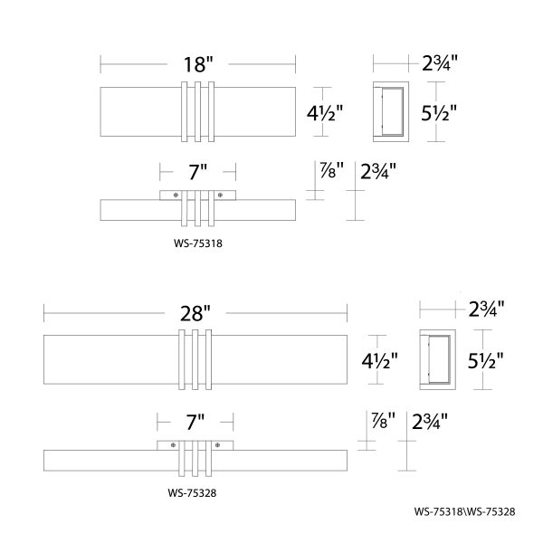 Minibar Bathroom Vanity Sconce 18" in Black