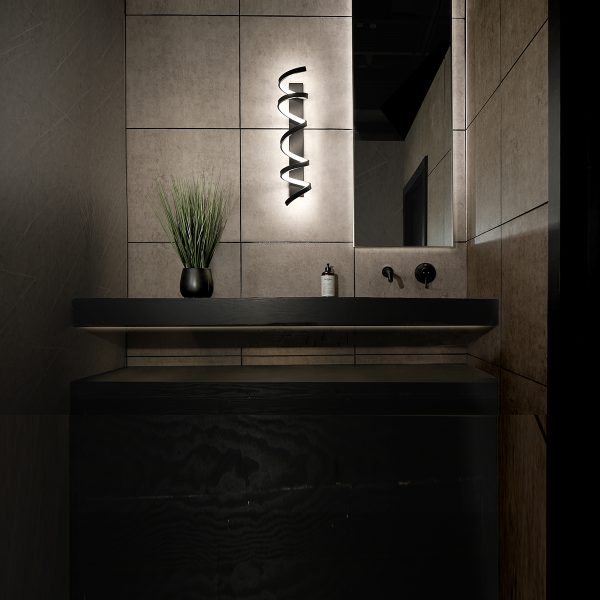 Marques Bathroom Vanity Sconce 29" in Black