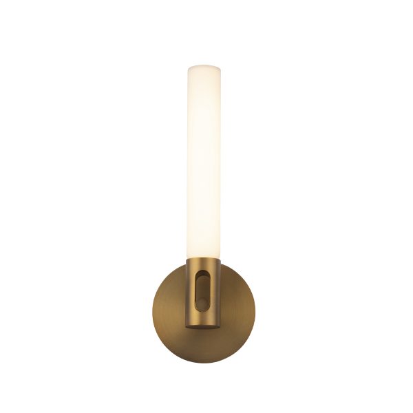 Clare Bathroom Vanity Sconce 16" in Aged Brass
