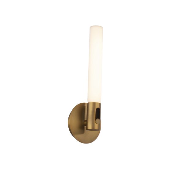 Clare Bathroom Vanity Sconce 16" in Aged Brass