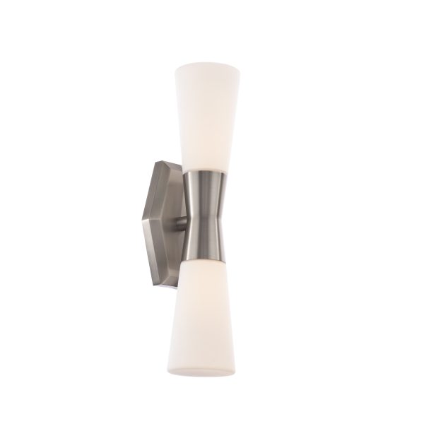 Locke Bathroom Vanity Sconce 18" in Brushed Nickel