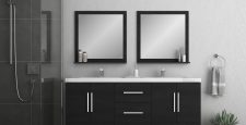 Ripley 72" Double Bathroom Vanity In Black