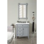 Brittany 30" Single Vanity with Urban Gray, with White Zeus Quartz Top