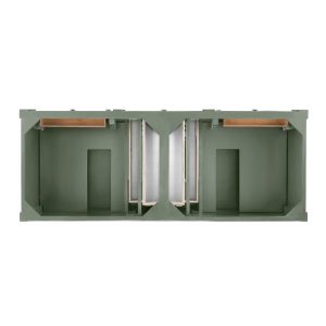 Brittany 60" Double Vanity Cabinet in Smokey Celadon