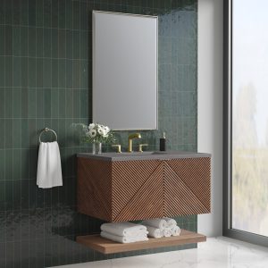 Marcello 36" Single Vanity in Chestnut with Grey Expo Top