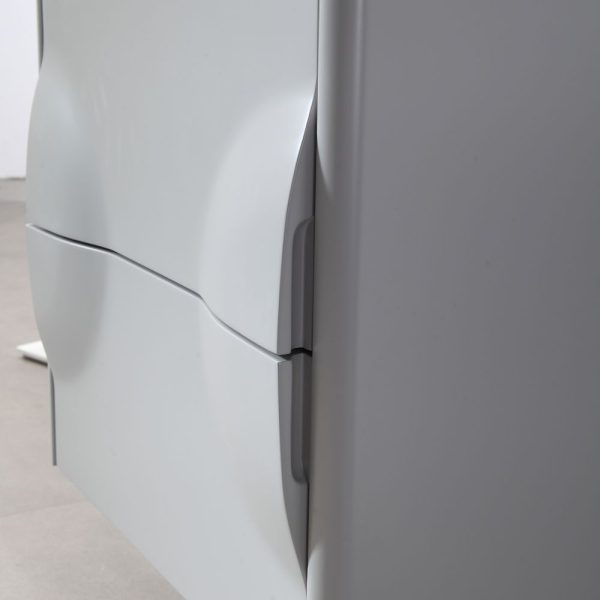 Advento 24 inch Light Gray Wall Mount Bathroom Vanity