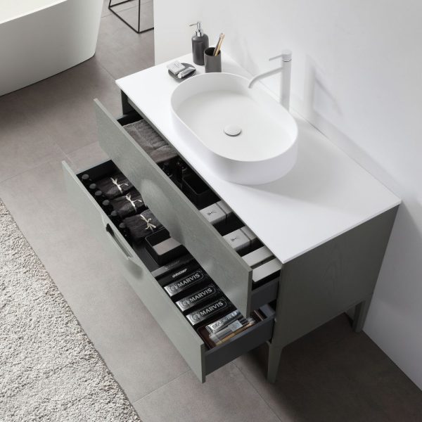 Advento 48 inch Olive Green Freestanding Bathroom Vanity