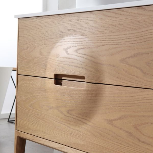 Advento 36 inch Whitewash Oak Freestanding Bathroom Vanity