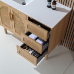 Harmony 48" Pecan Oak Freestanding Bathroom Vanity