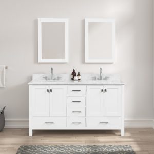 Blossom Geneva 60" Bathroom Vanity Cabinet in Matte White