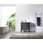 Annecy 24 inch bathroom vanity in charcoal