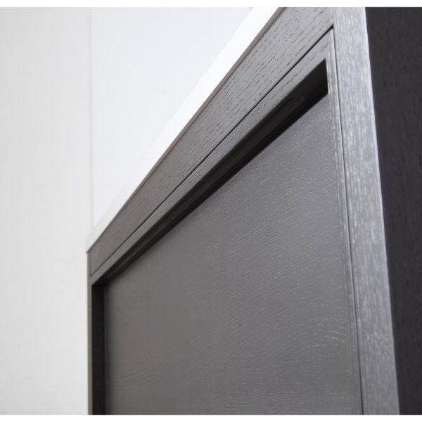 Annecy 36 inch Bathroom Vanity in Charcoal Oak With Top