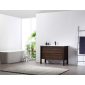 Annecy 48 inch freestanding bathroom vanity in Charcoal and Dark Walnut,