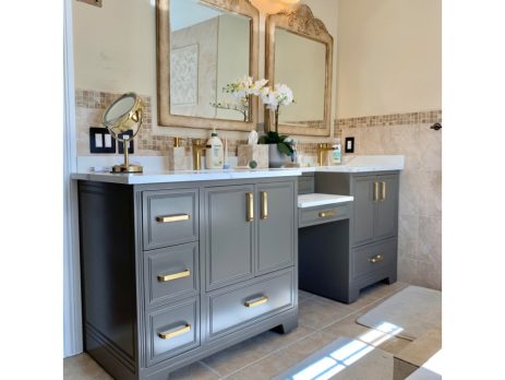 Bathroom Vanity With Make Up Table
