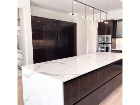 Kitchen Island Countertop Waterfall Design