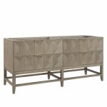 Emmeline 72" Double Vanity Cabinet, Pebble Oak