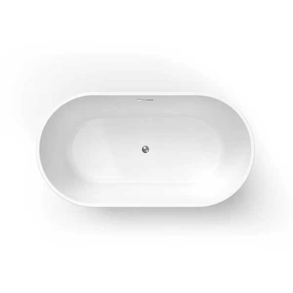 Freestanding Soaking Bathtub Fiberglass