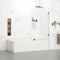 Isabel 30W x 66H Bathtub Screen Door Frameless