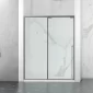 Karina Shower Door With Frame Grey Black