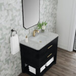Lucian 36 inch Bathroom Vanity Carbon Oak