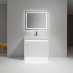 Capri vanity white