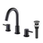 Halo 8" Widespread Bathroom Sink Faucet with Drain Assembly - CBF-1016MB