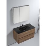 Assisi vanity with black ceramic