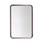 The Vela Mirrors feature a rectangular design with rounded edges and a slim, dark metal frame, shown against a white background.
