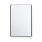 The Metal Framed Mirrors feature a rectangular design with a slim black metal frame, shown against a plain white background—perfect for adding modern style to any interior space.