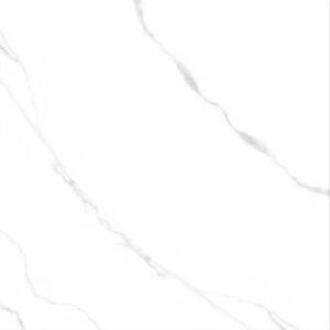 With a white marble surface and subtle gray veins flowing diagonally, Statuario Porcelain Tiles offer a smooth, elegant texture reminiscent of natural stone.